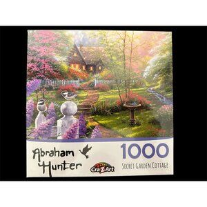 Cra-Z-Art Abraham Hunter Secret Garden Cottage 1000 Piece Jigsaw Puzzle NEW